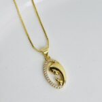 Cadena Virgen Maria Silueta Circones