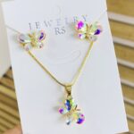 Set de Rodio Mariposa Cristal