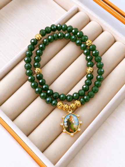 Pulsera Rosario Verde San Jose