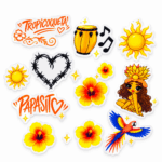 Stickers DTF Karol G Tropicoqueta