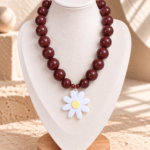 Collar Café Margarita Blanca