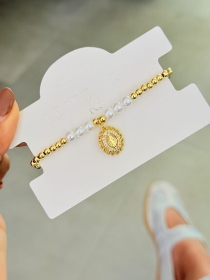 Pulsera Virgen Perla