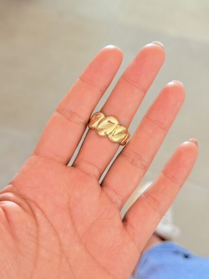 Anillo Chunky Trenzadito